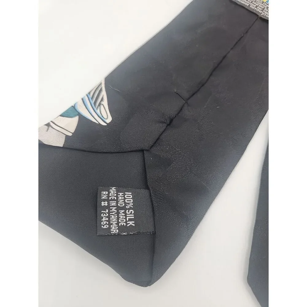 Looney Tunes Mania Space Jam 1995 100% Silk Tie